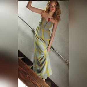 Anthropologie Maple Quilted Pastiche Maxi Dress. Size 2